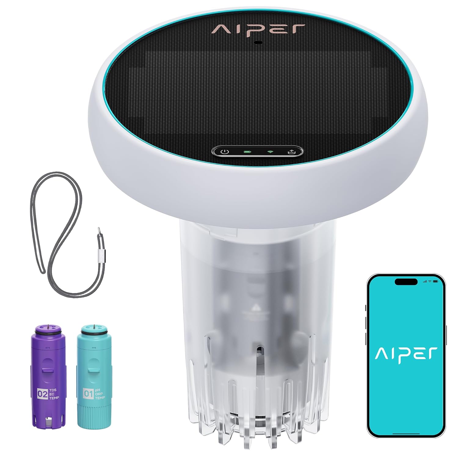 AIPER HydroComm Smart Pool Monitor (5-in-1)