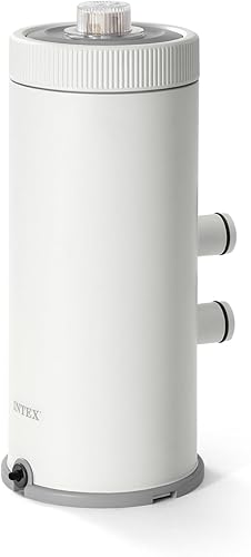 INTEX C1000 Cartridge Filter Pump for AGP: 1000 GPH Pump Flow Rate - Cartridge Gauge Indicator - HydroAeration Technology - Includes Type A Filter Cartridge - Turnover Rate/System Flow 750 GPH