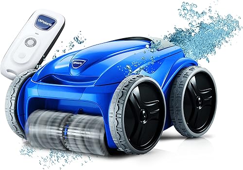 Polaris 9550 Sport Robotic Pool Cleaner, Automatic Vacuum for InGround Pools up to 60ft, 70ft Swivel Cable, Remote Control, Wall Climbing Vac w/Strong Suction & Easy Access Debris Canister